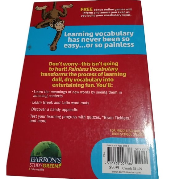 Barron's Painless Vocabulary Fun Learning Challenge  Educational Word Power - Picture 4 of 6